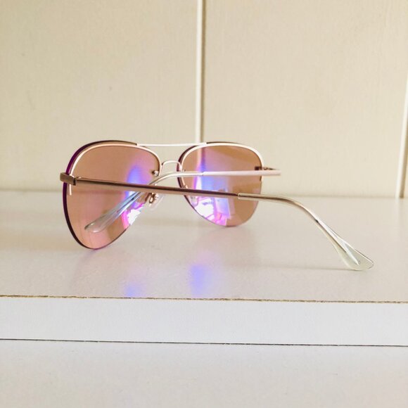 Y2K Frameless Color Aviator Sunglasses - Picture 4 of 8
